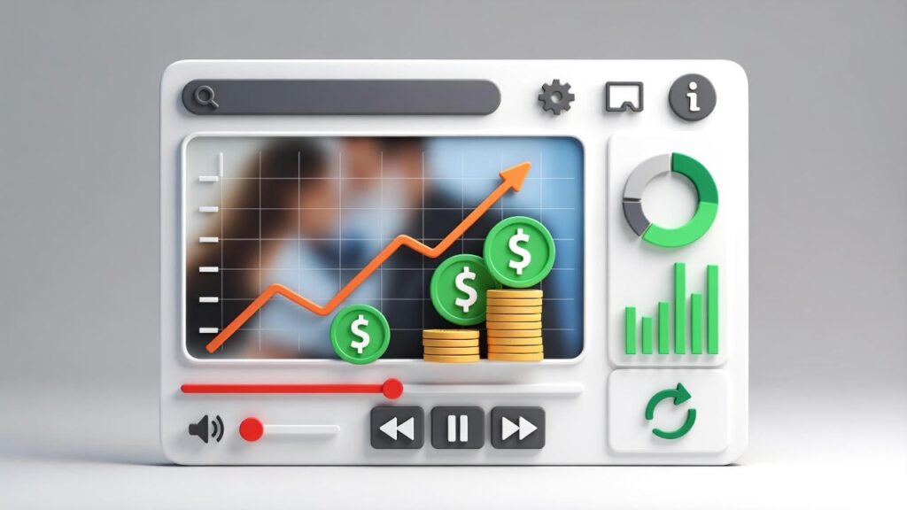 YouTube reklam gelirleri ve kazanç modeli görseli