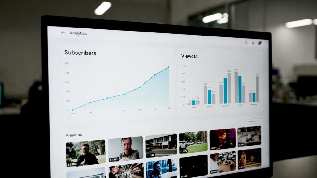 YouTube Shorts para kazanma şartlarını temsil eden analiz ekranı